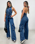 Macacão Jeans Conciência Iene 104781