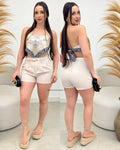 Shorts Monica Bege Claro 111264