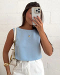 Cropped laço alfaiataria