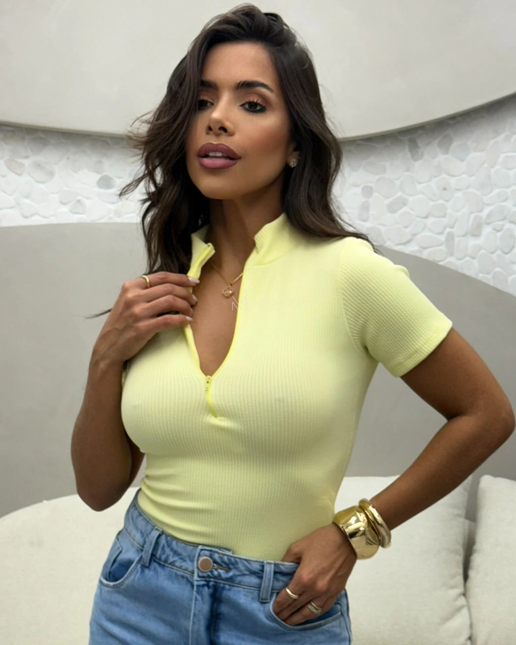 Body Laiane com Ziper Anaruga