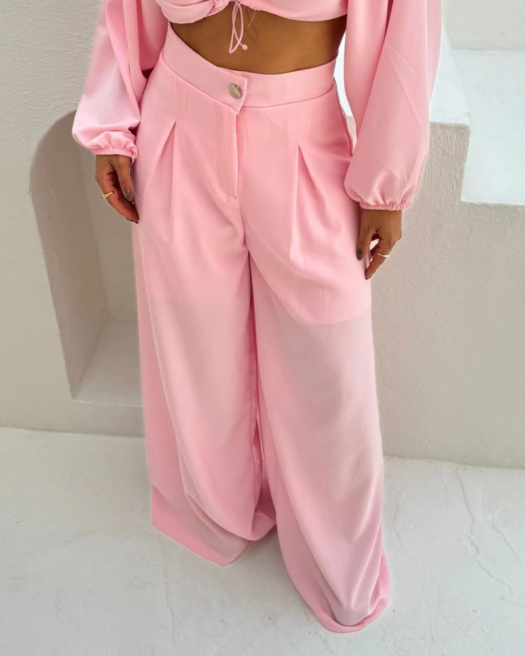 calça pantalona Zaya feminina cintura alta
