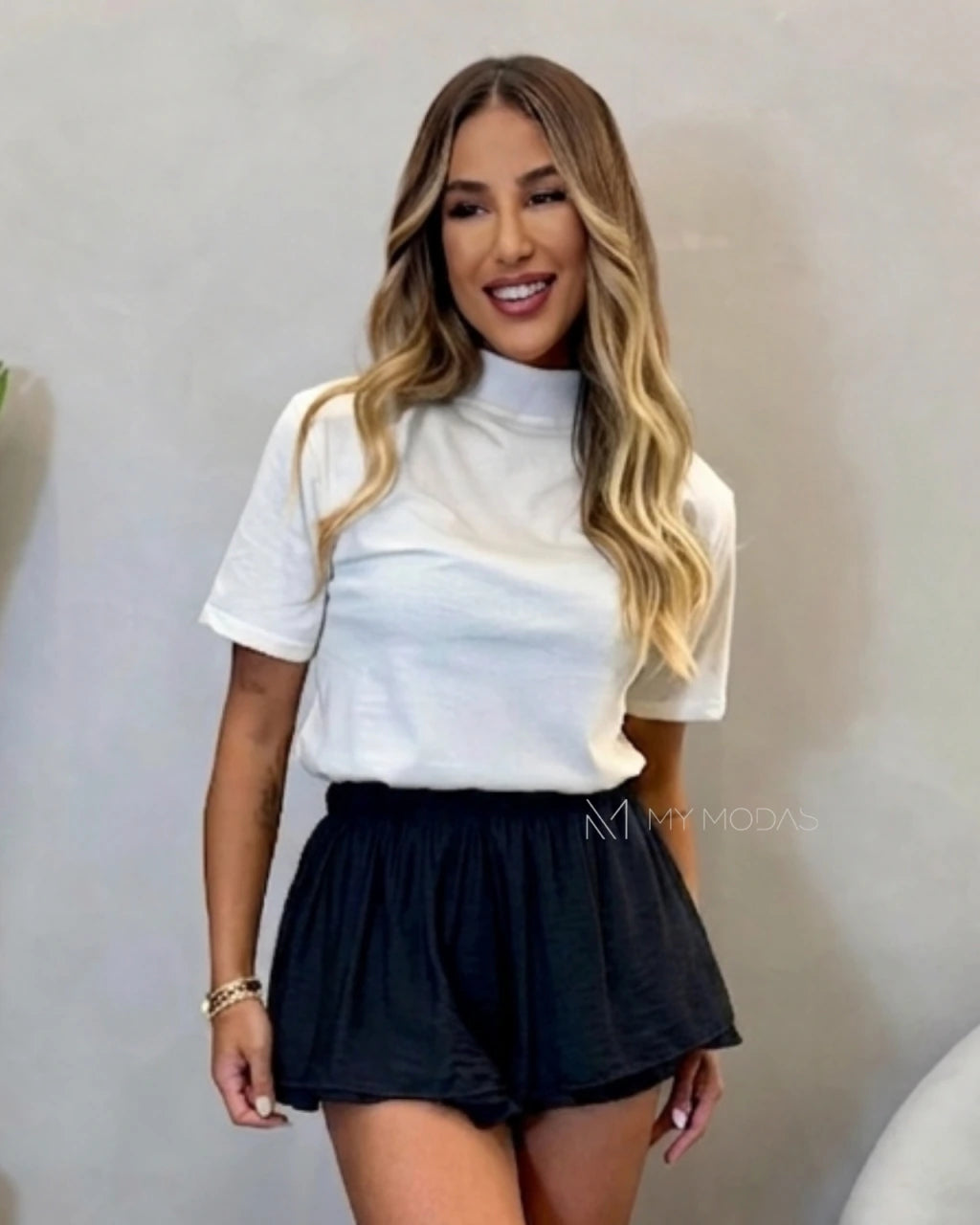 Shorts Elie Viscose Pré Lavado