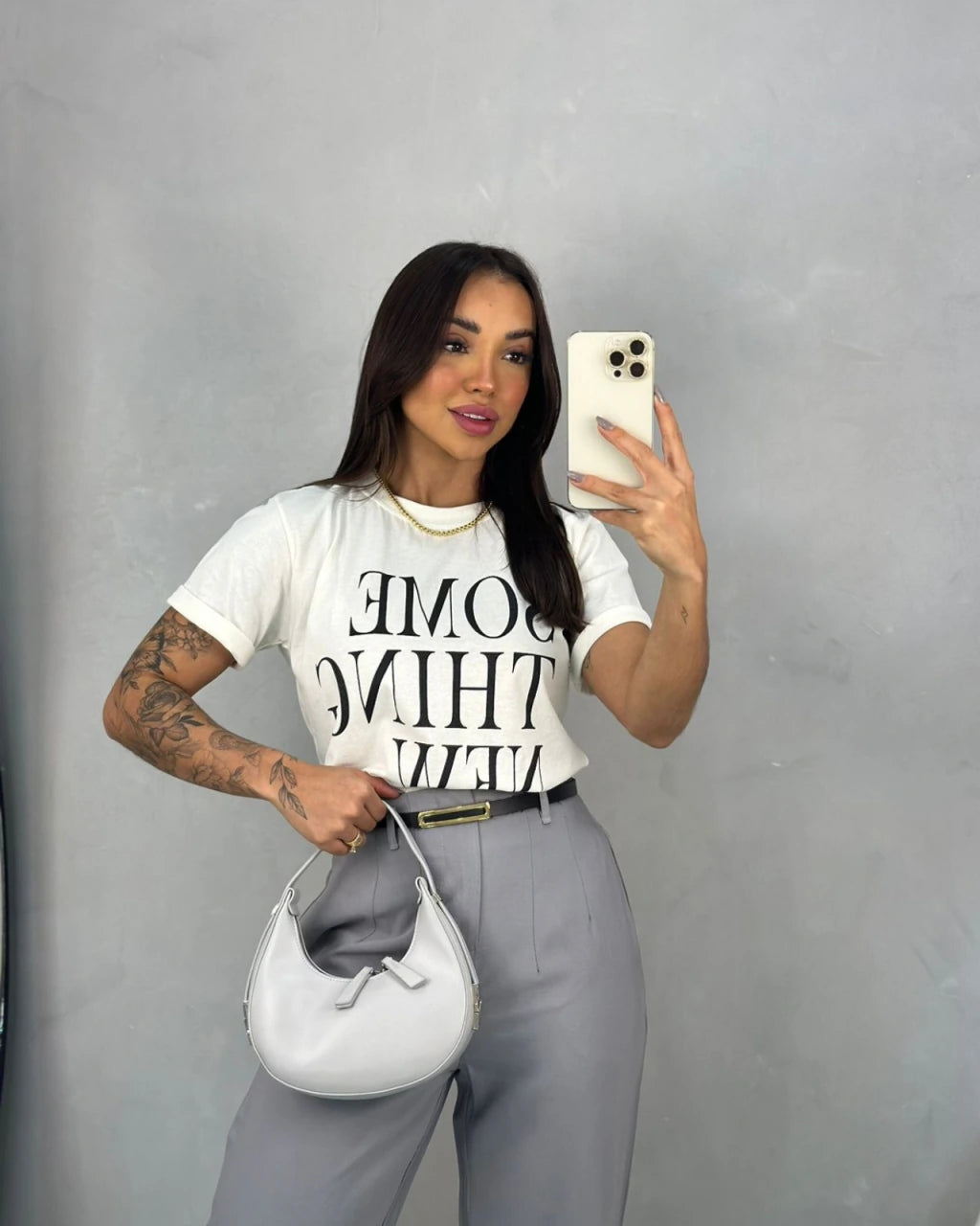 T Shirts algodão Some Thing New