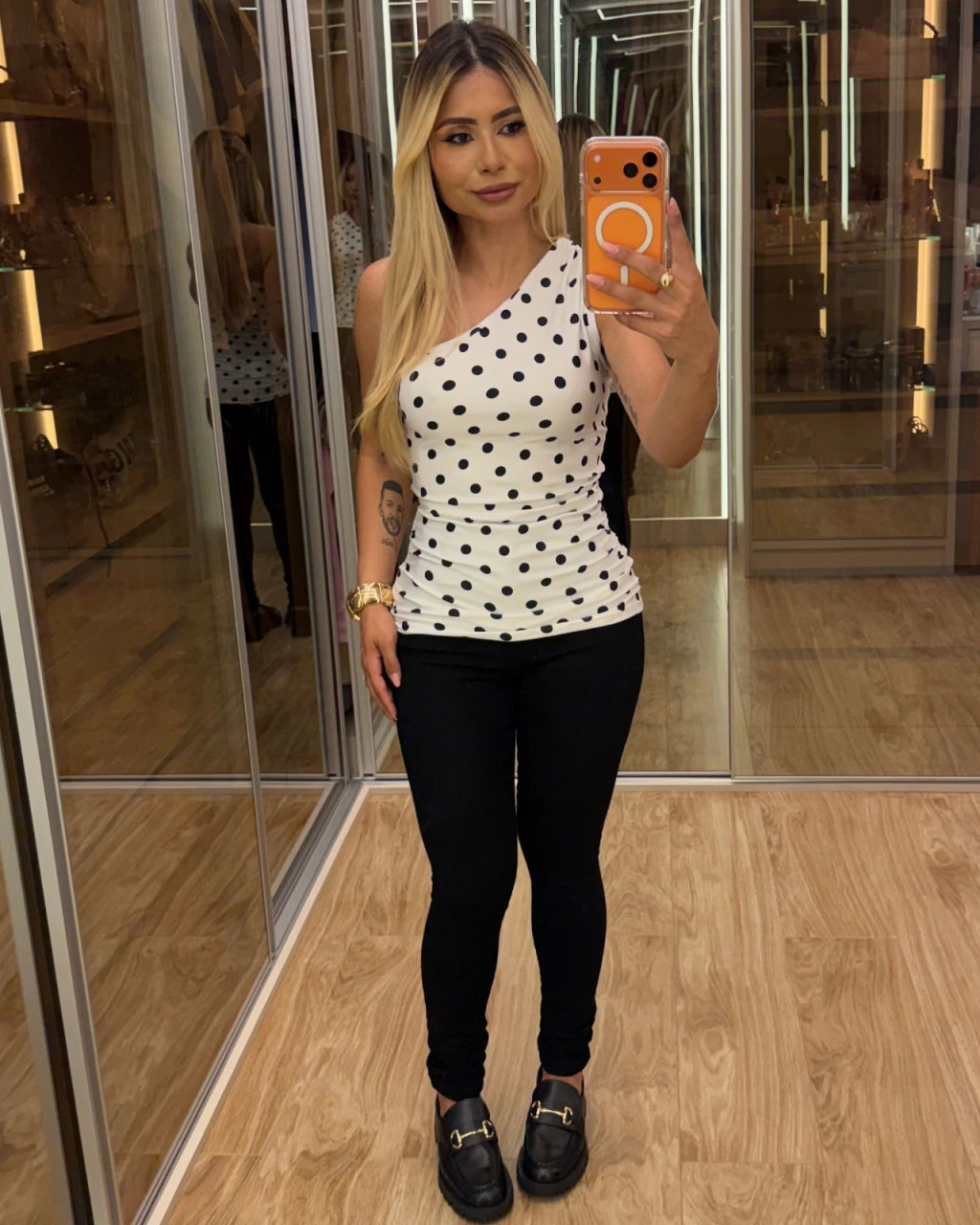 Blusa poá nula manga