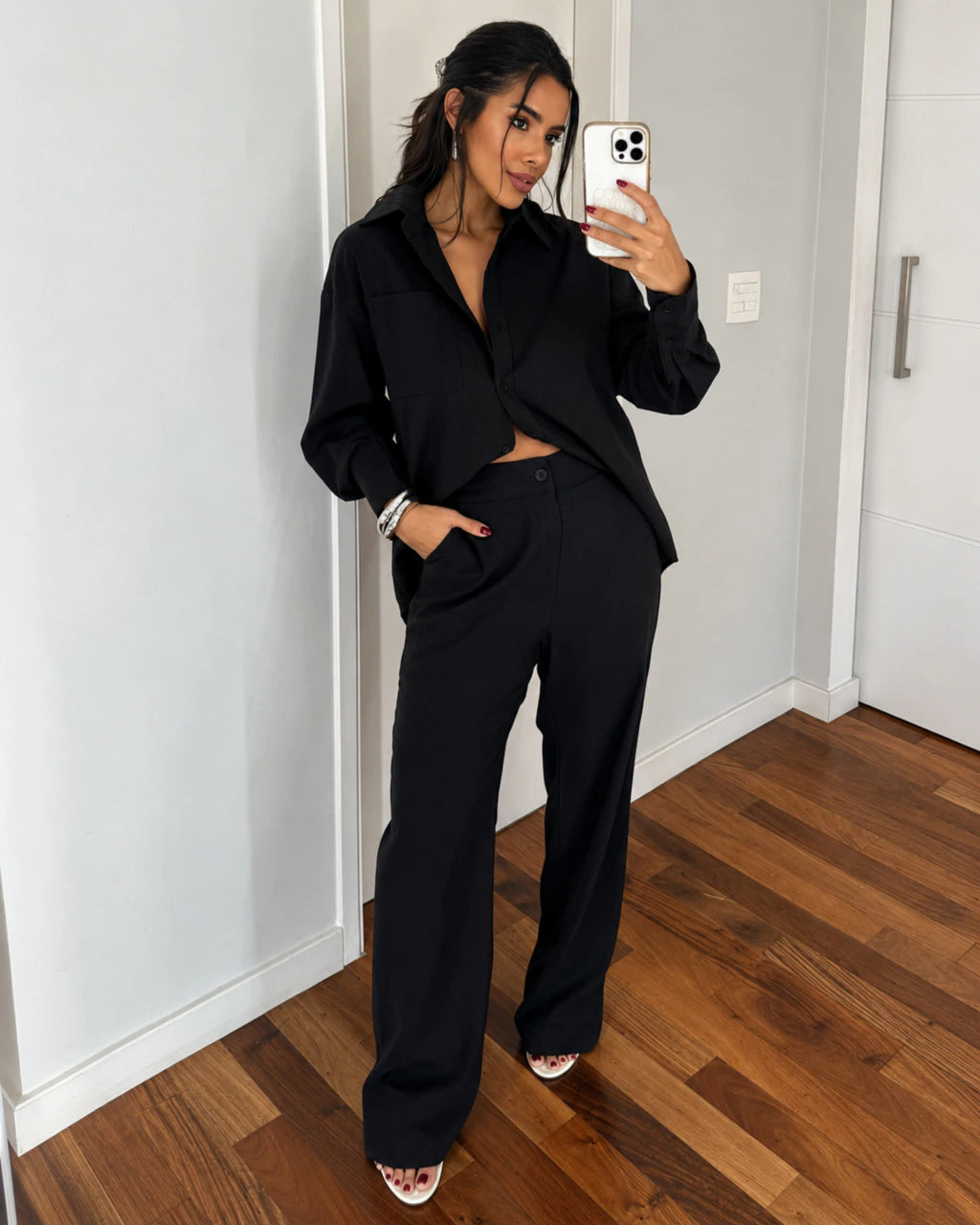 Conjunto camisa e calça linho