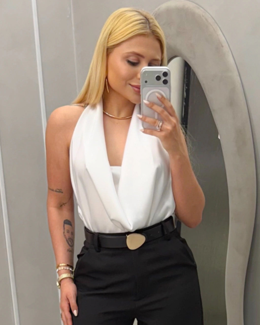 Blusa Cetim Chic Merry