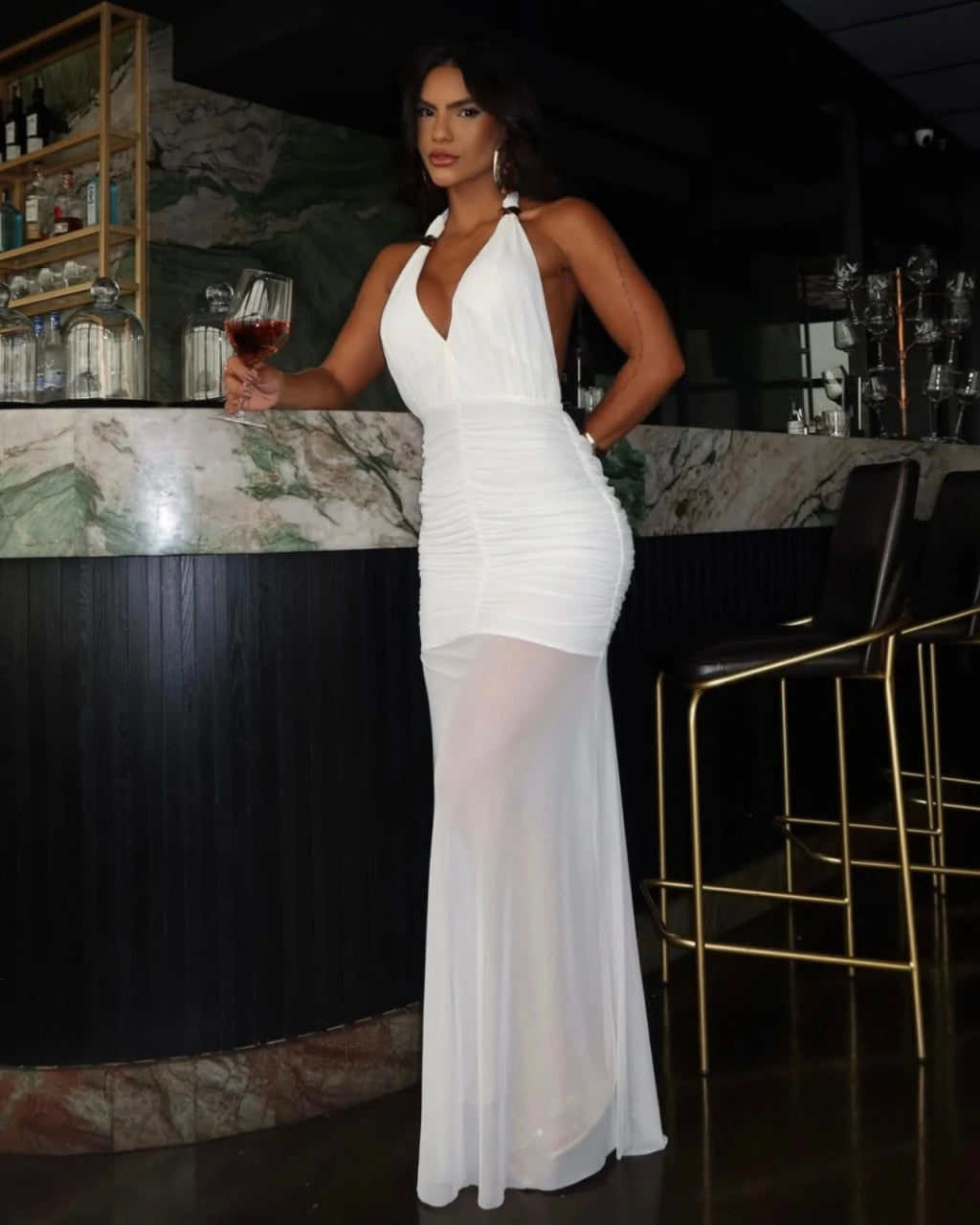 Vestido longo comemory