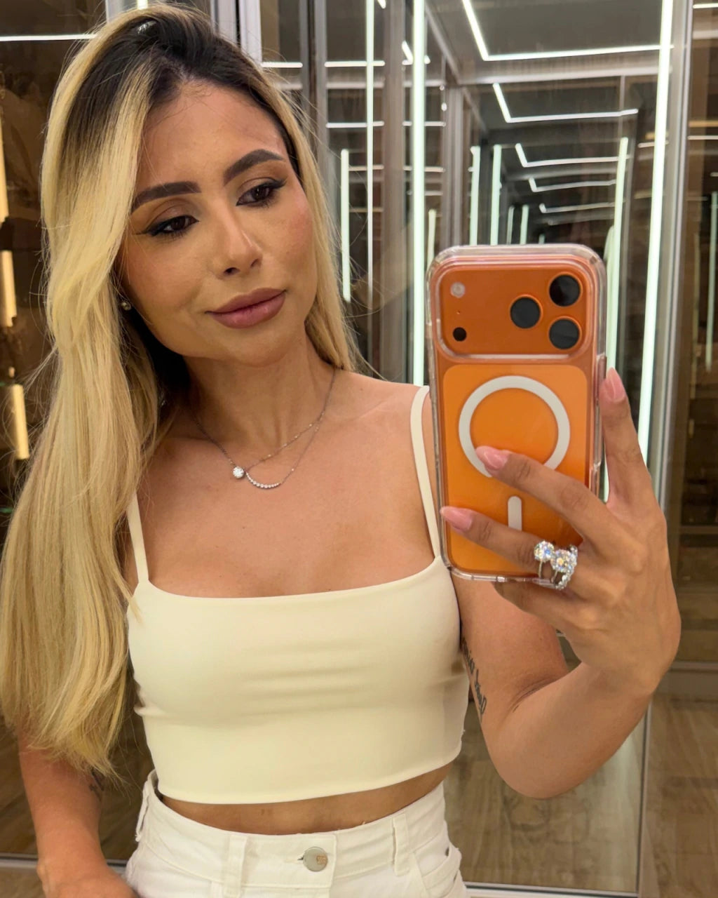 Cropped duplo alcinha