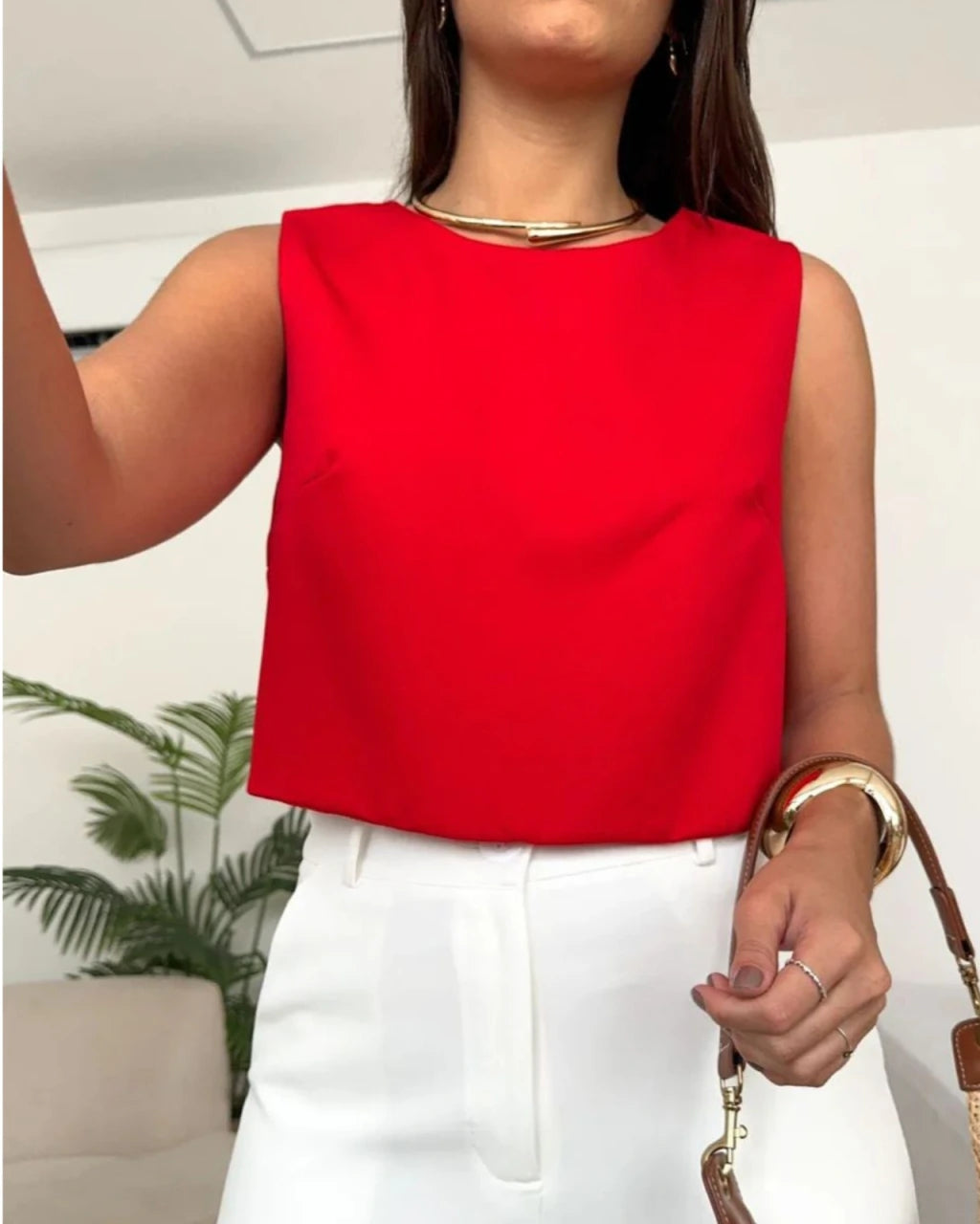 Cropped laço alfaiataria