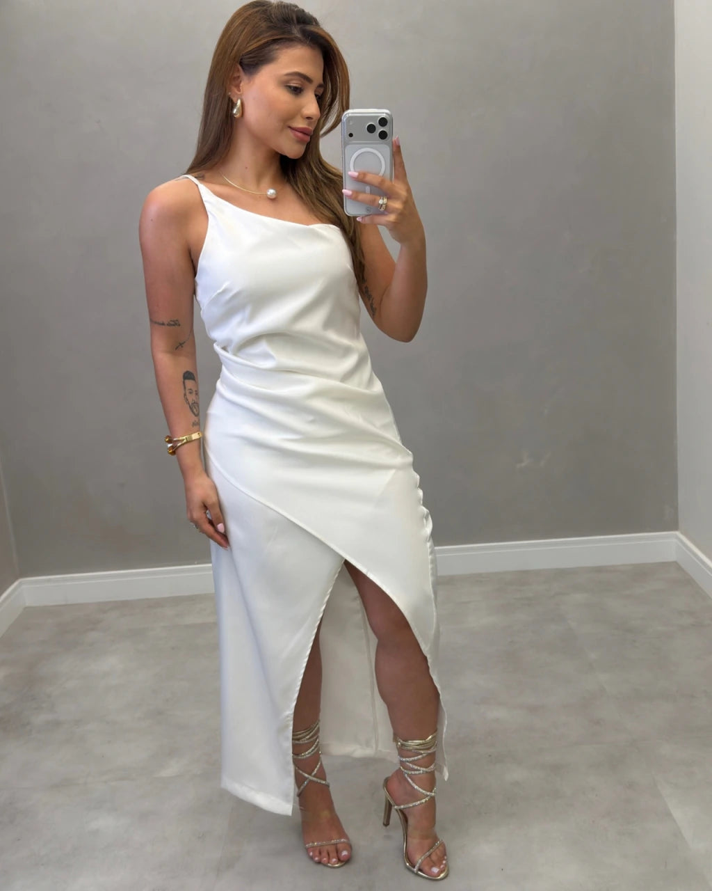Vestido Mídi Alfaiataria