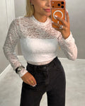 Body Cacharrel renda com elastano