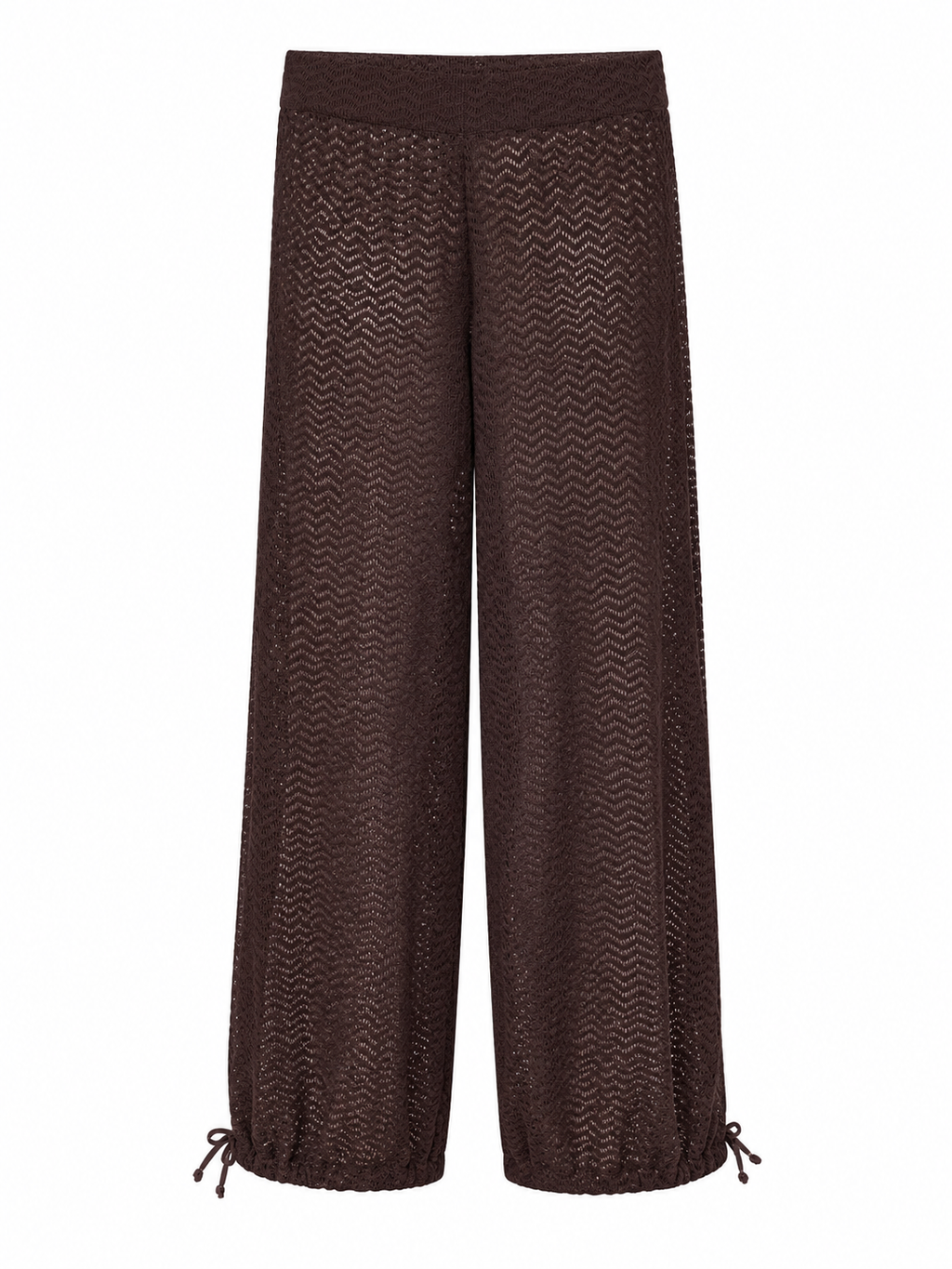 Calça Aladim Marrakech renda marrom