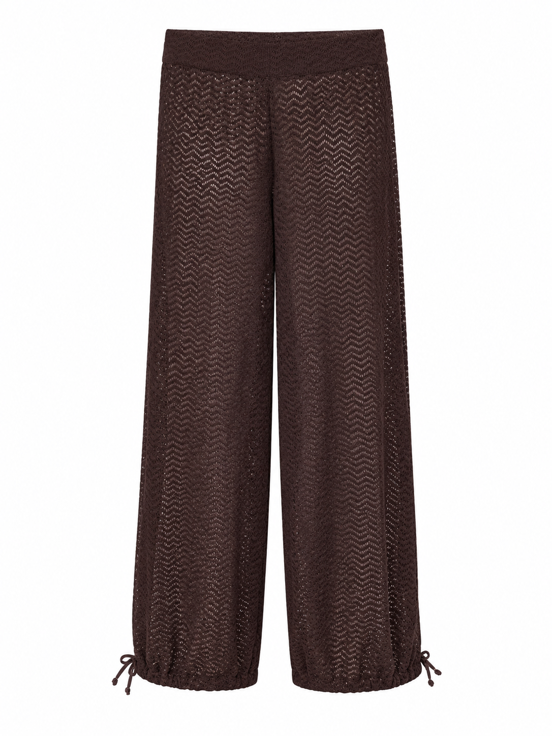 Calça Aladim Marrakech renda marrom