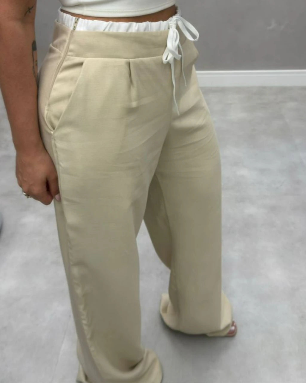 Calça Virgínia cós duplo