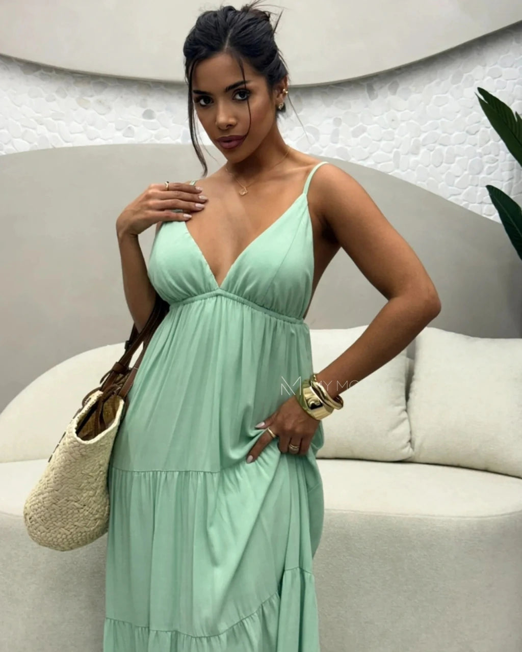 Vestido Rafaelly viscolinho pré lavado