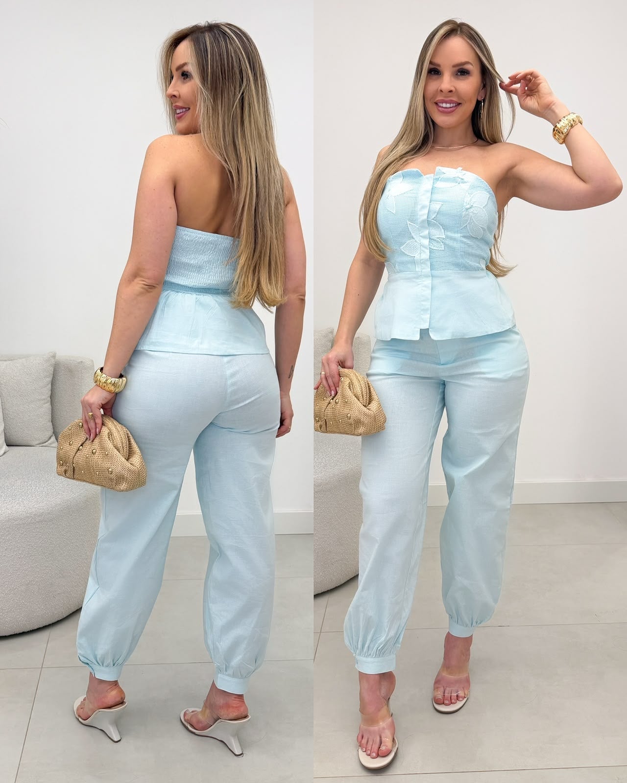Conjunto Rubia Azul 135456