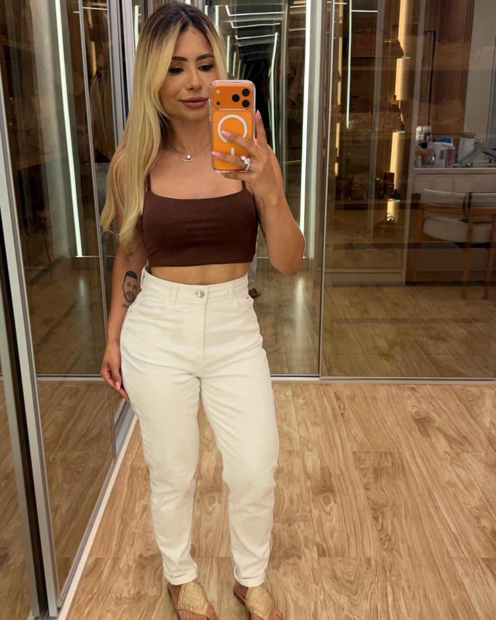 Cropped duplo alcinha