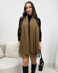Lenço Mania Essenza Vanessa Marrom Oliva 134328