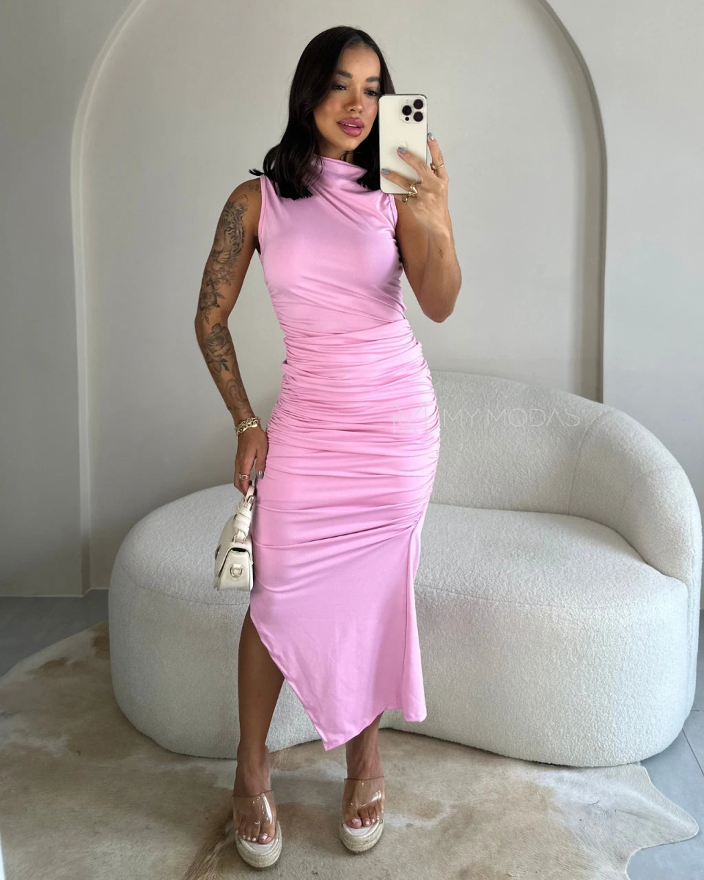 Vestido mídi Thainara