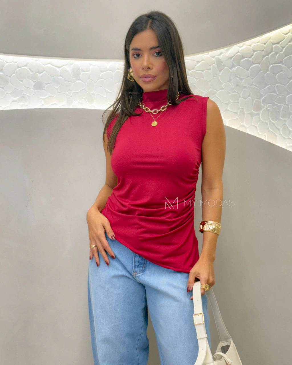 Blusa assimétrica My