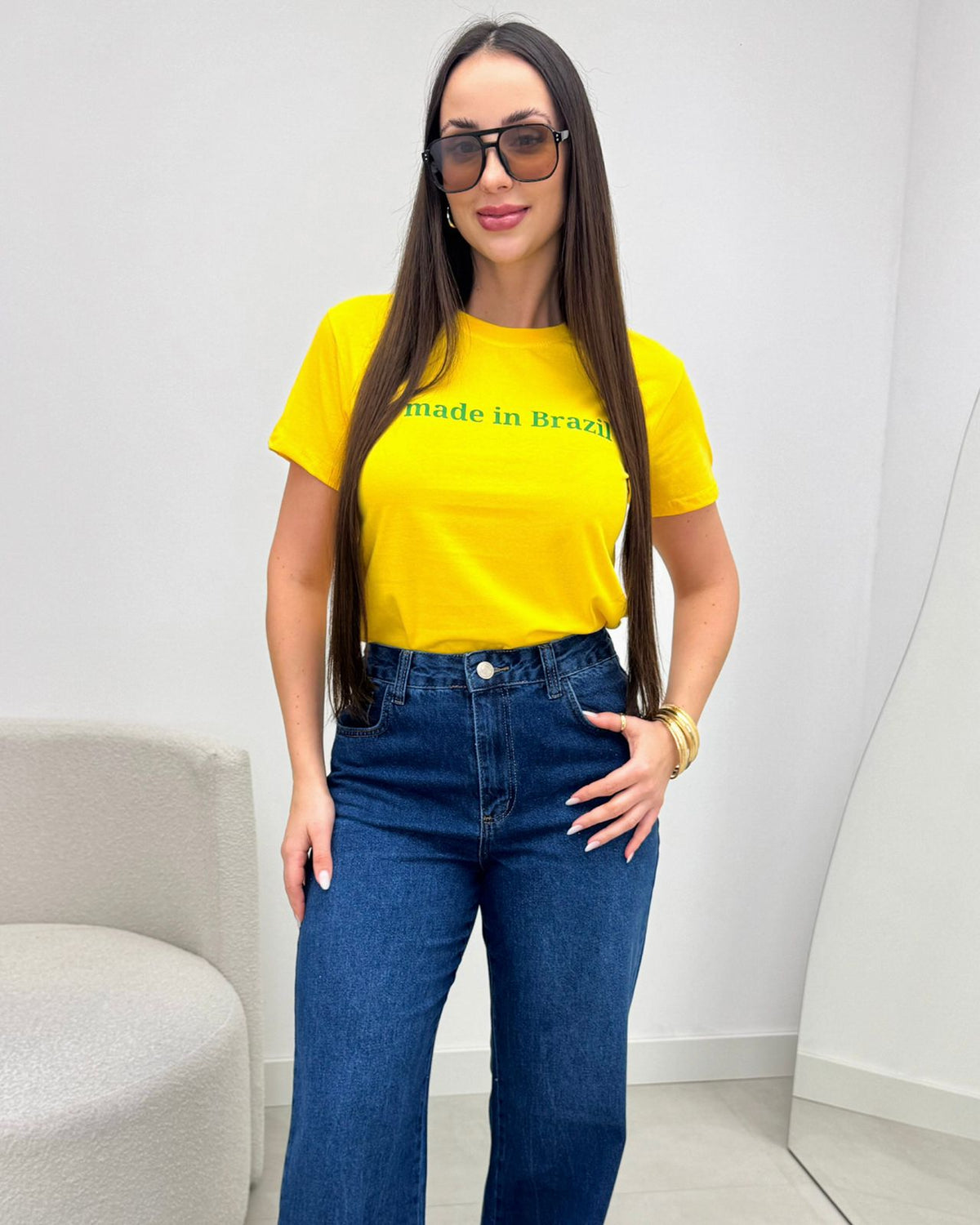 T-Shirt Kauane Brasil Amarelo 134734