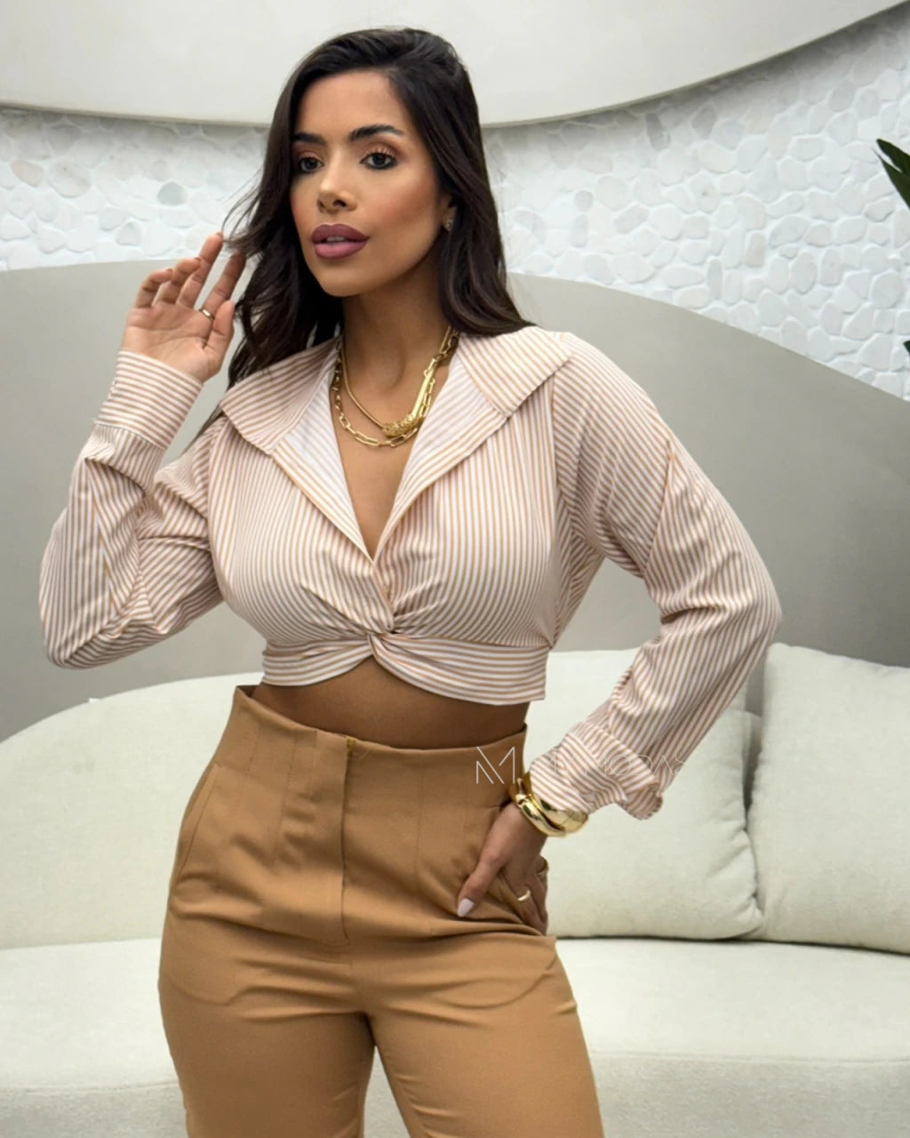 Cropped camisa Hanna