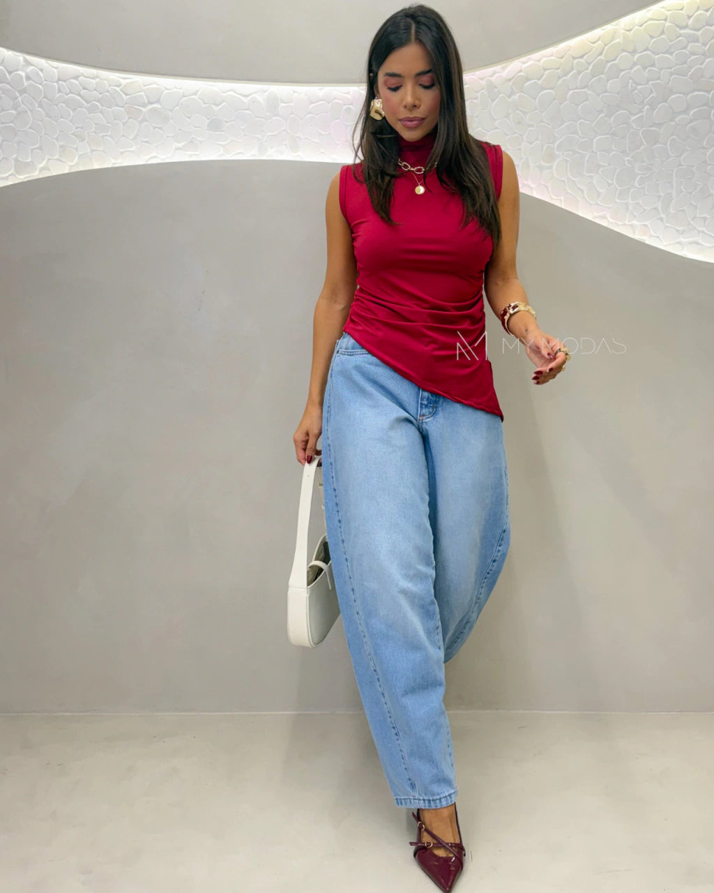 Blusa assimétrica My