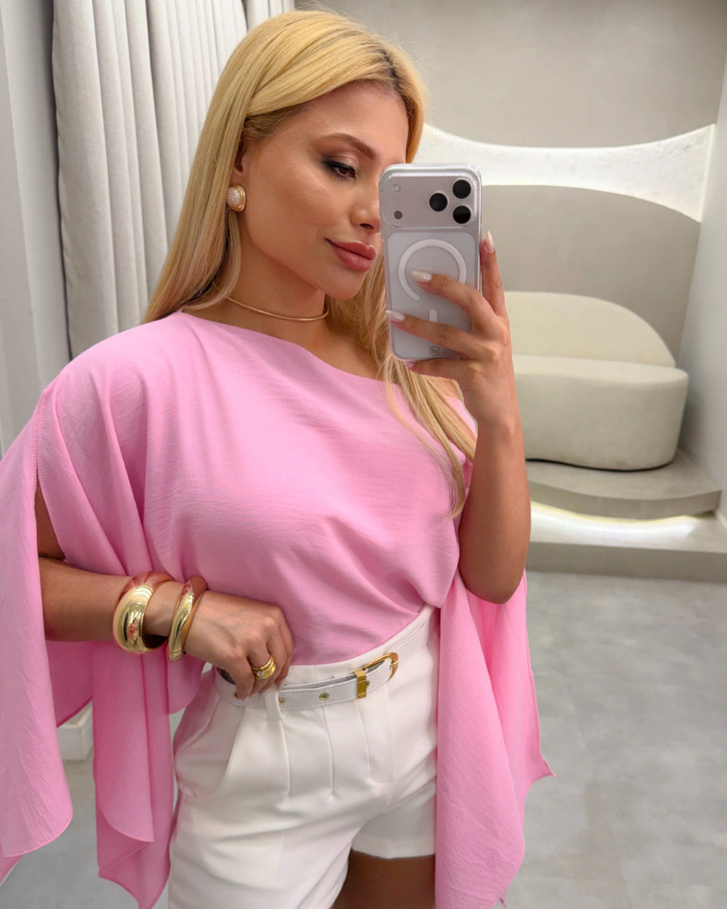 Blusa assimétrica multiformas
