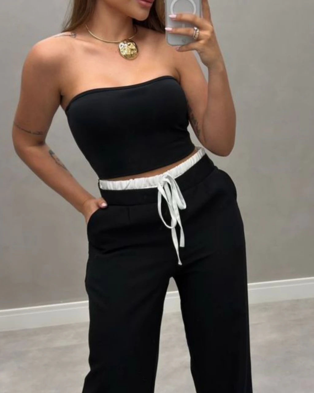 Calça Virgínia cós duplo
