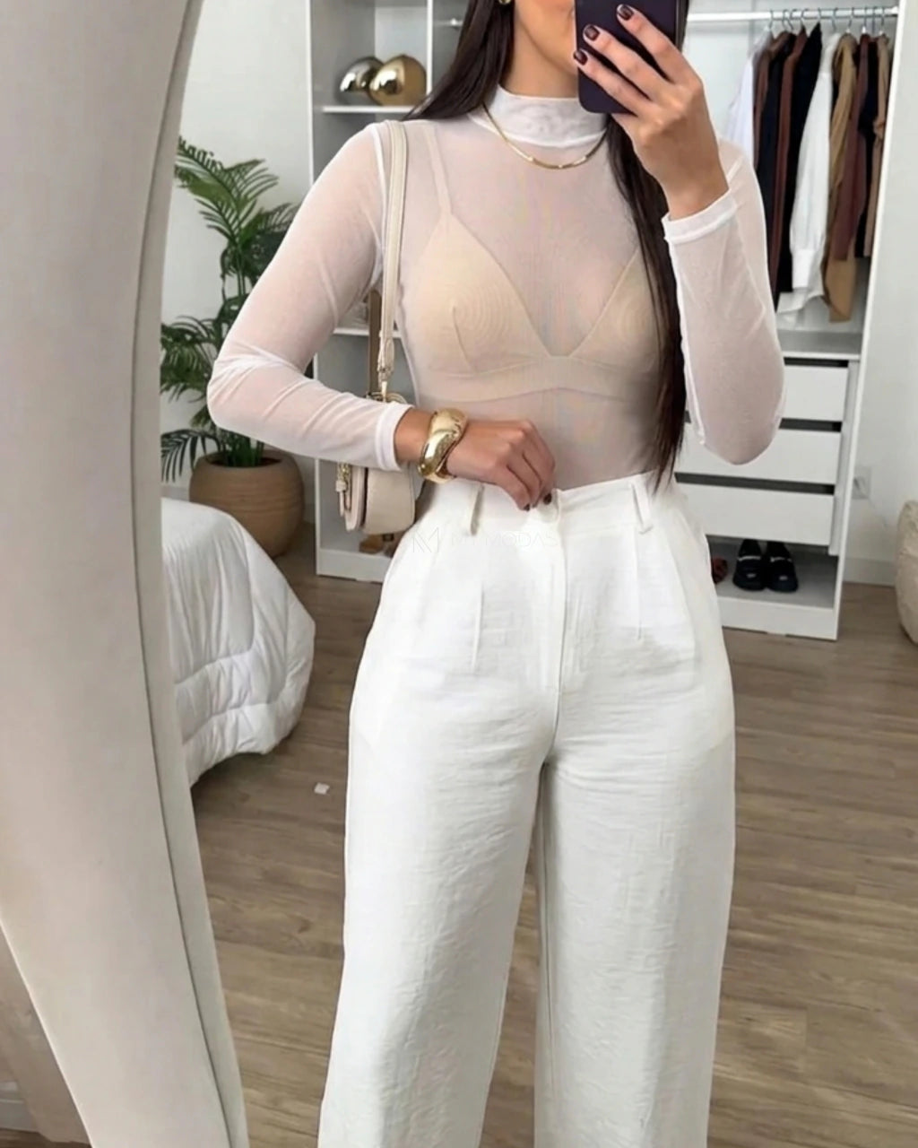 Body Tule Com Elastano