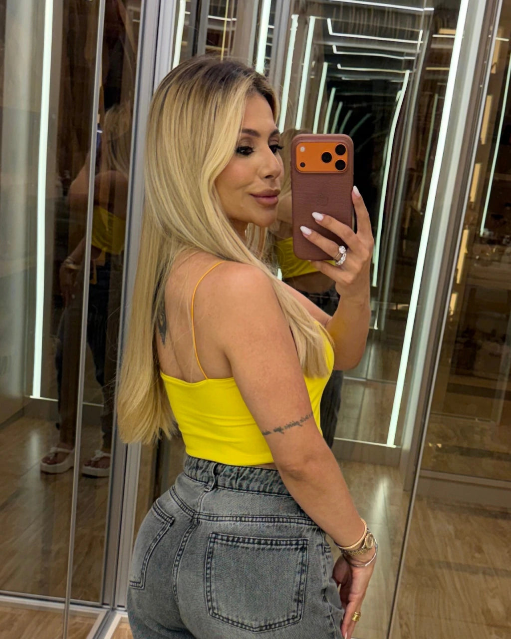 Cropped poliamida alcinha