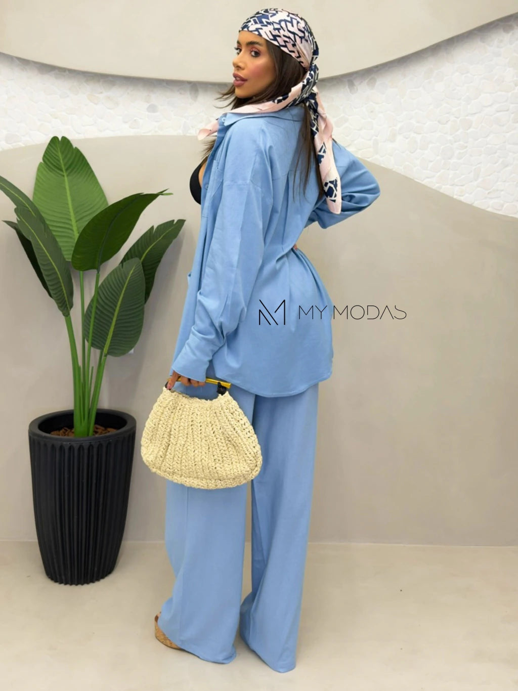 Conjunto camisa e calça linho