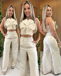 Conjunto Karine Bege Claro 104896