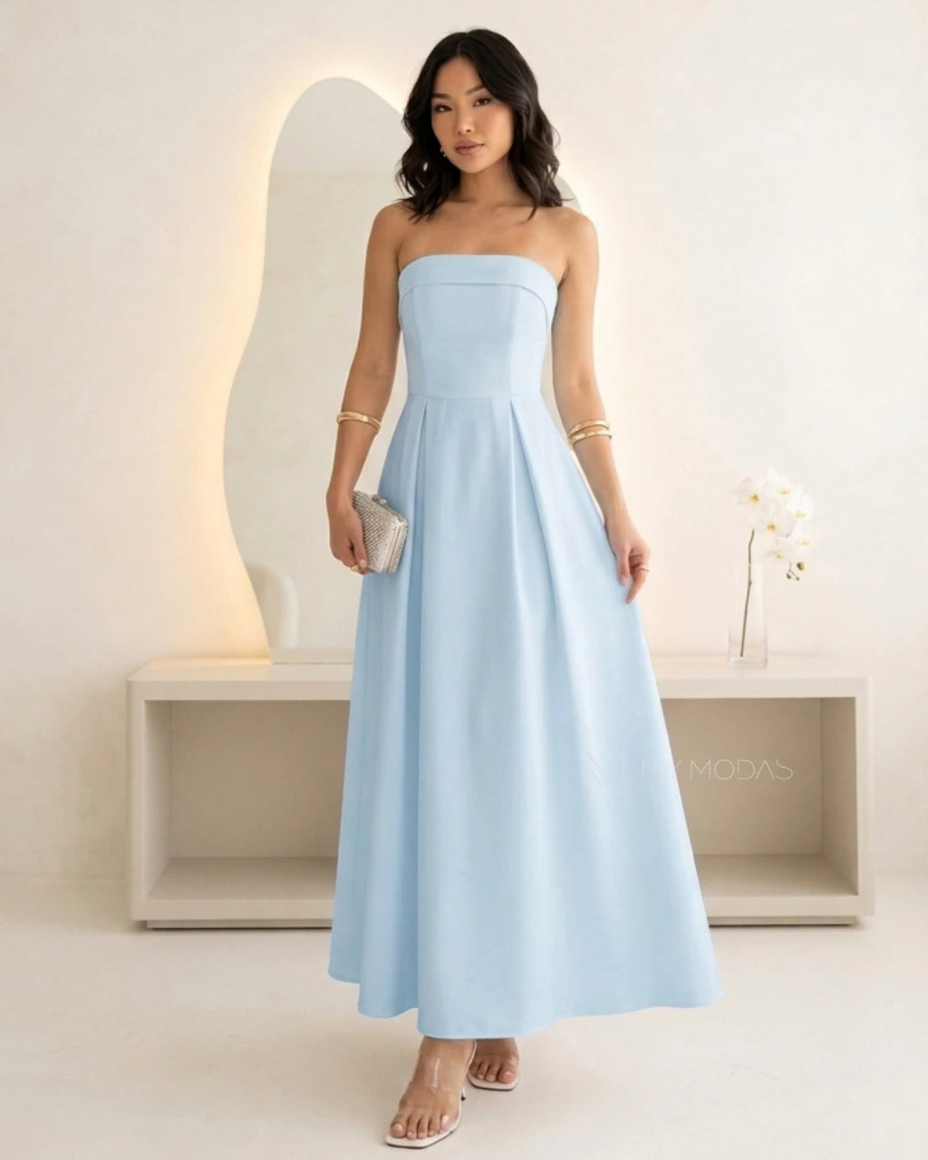 Vestido mídi Messina