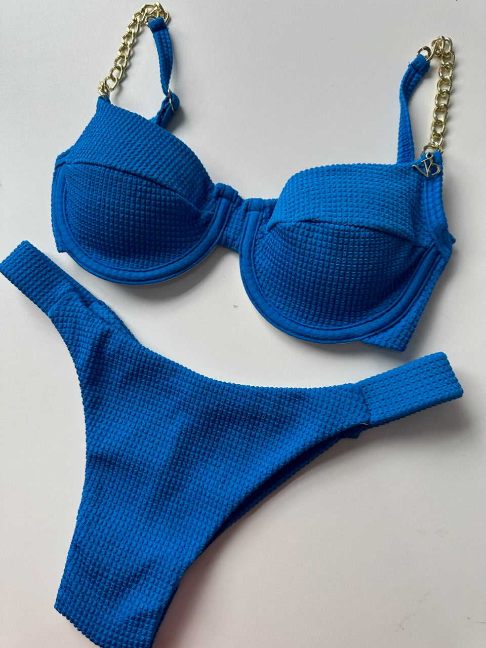 Meia Taça Shine azul (CALCINHA NÃO INCLUSO)