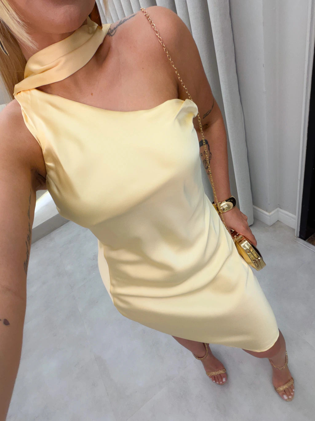 Vestido cetim Maeva