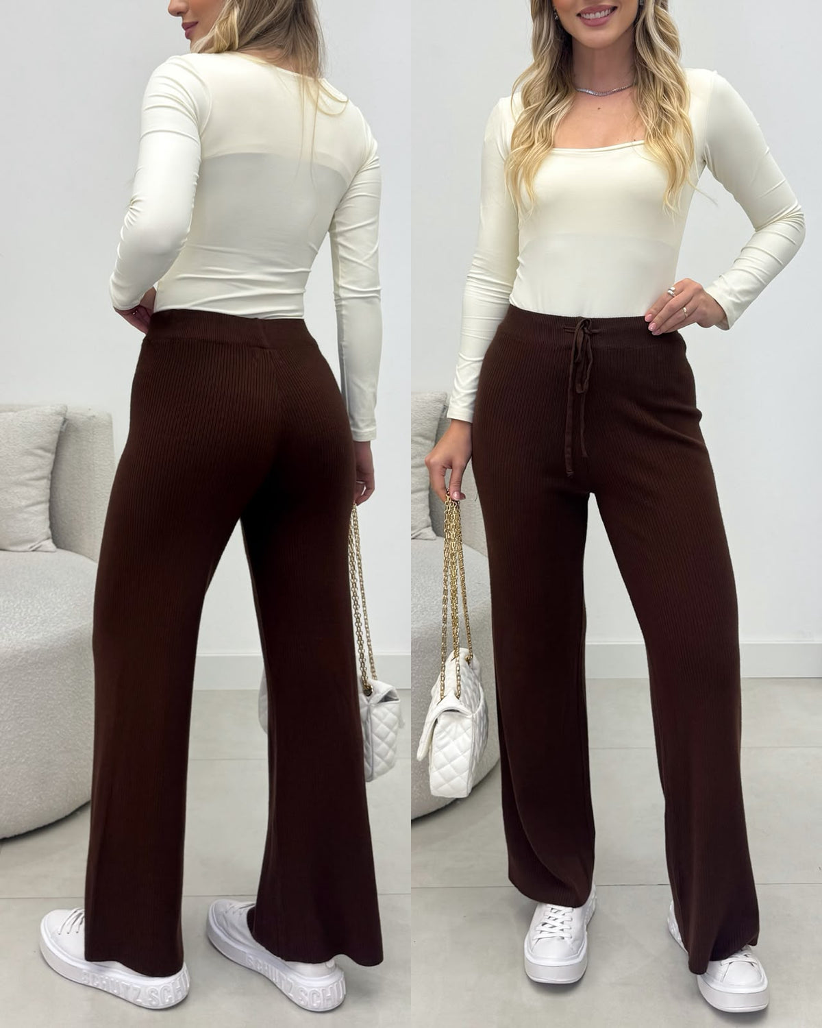 Calça Lanzinha Laira Marrom 135079