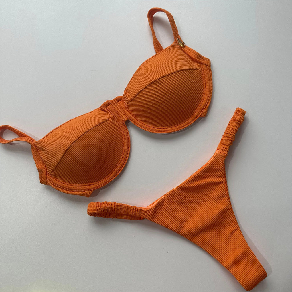 Calcinha Frufru Matrix Laranja (top não incluso)