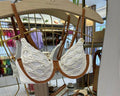 Meia Taça Oásis Off white com detalhes marrom (CALCINHA NÃO INCLUSO)