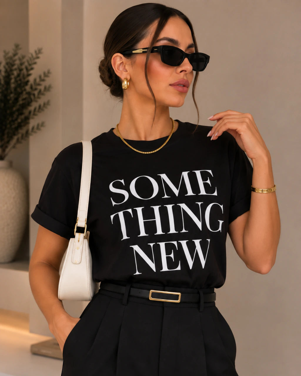 T Shirts algodão Some Thing New