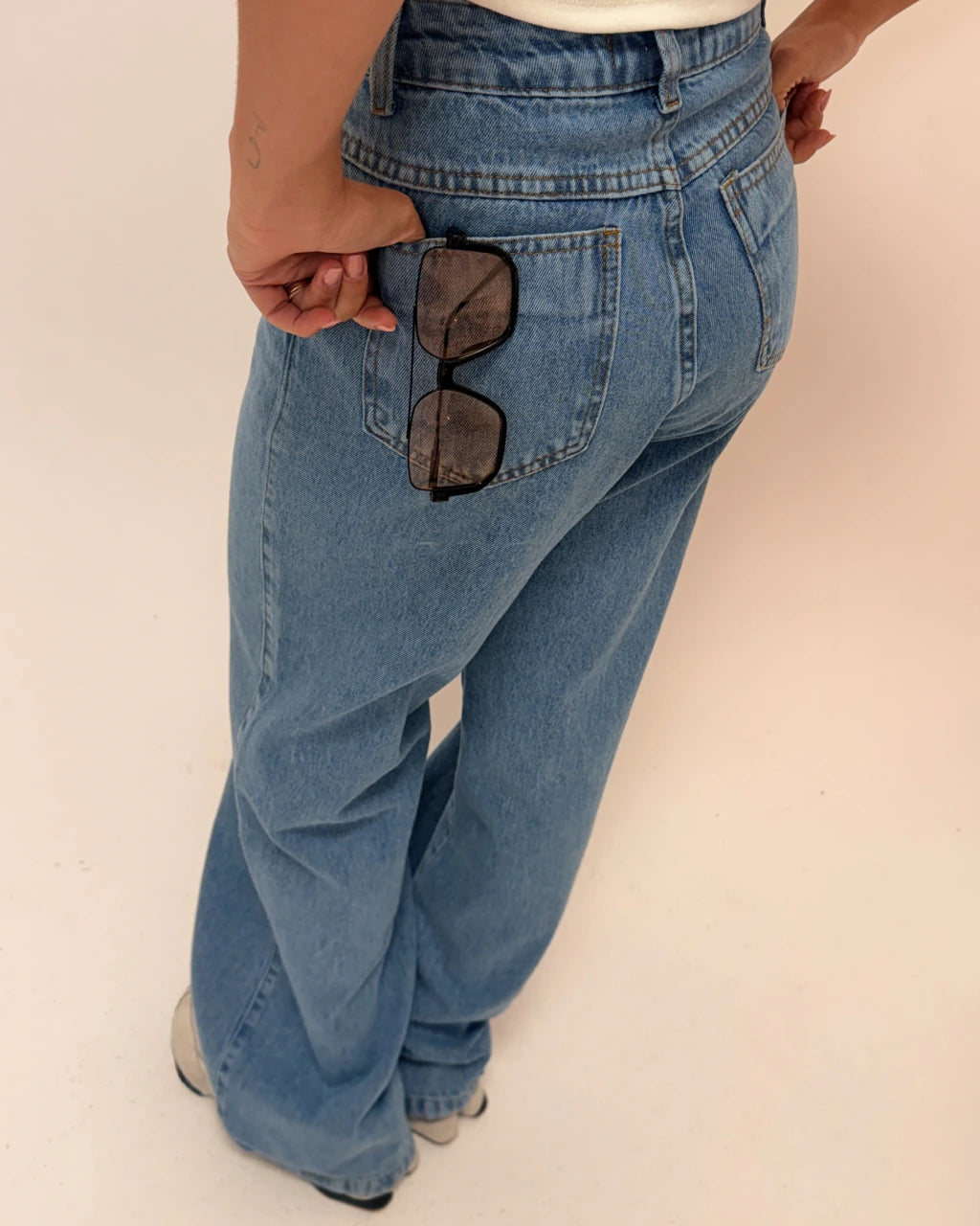 Calça jeans wide tradicional