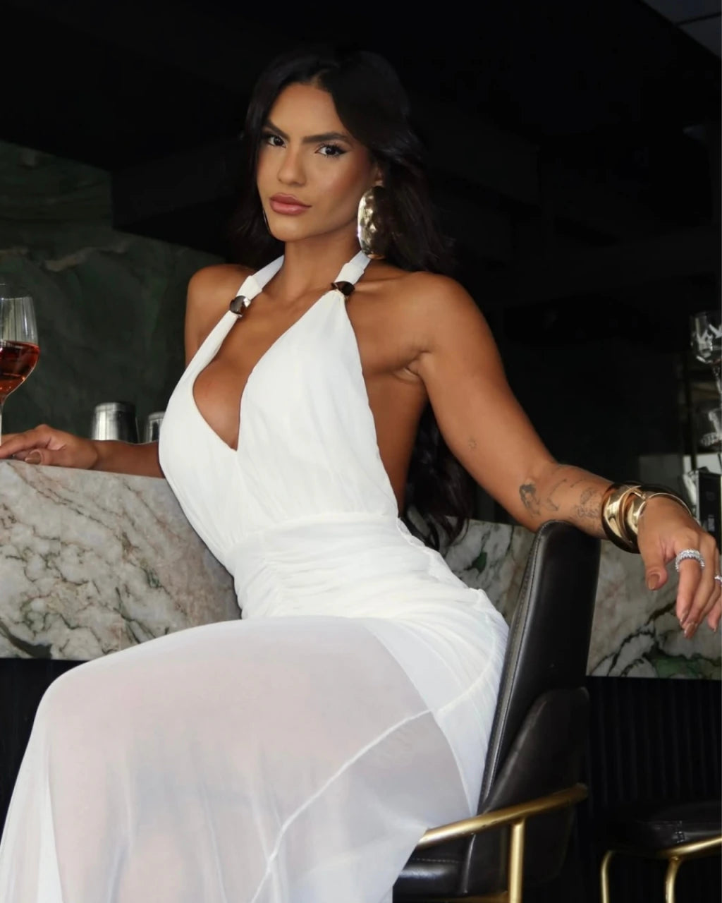 Vestido longo comemory