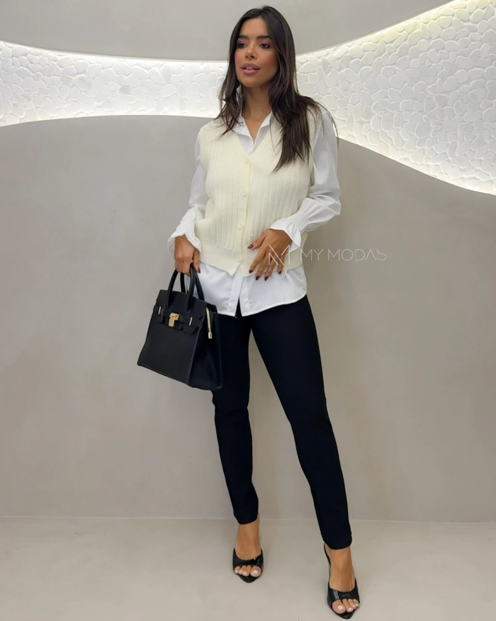 Conjunto camisa e colete 2 peças