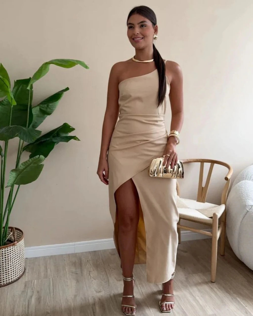 Vestido Mídi Alfaiataria