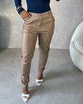 Calça Skinny Resinada