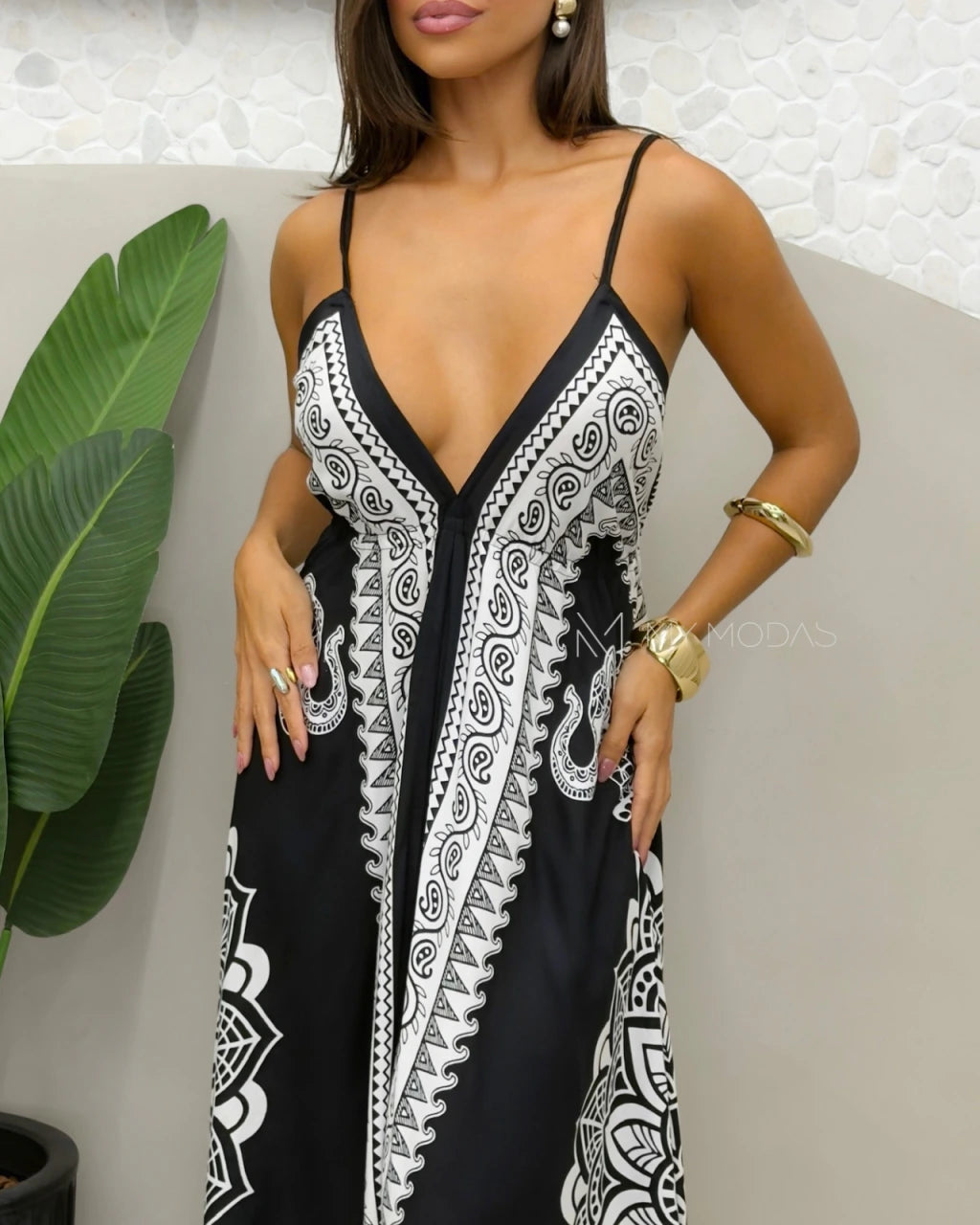 Vestido indiano Bicolor