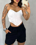Cropped corset alfaiataria