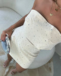 Cropped faixa alfaiataria strass