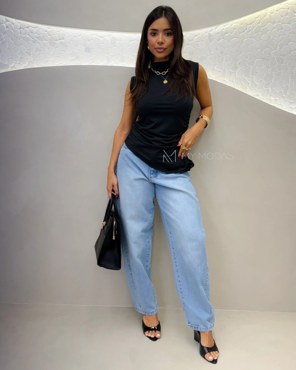 Blusa assimétrica My