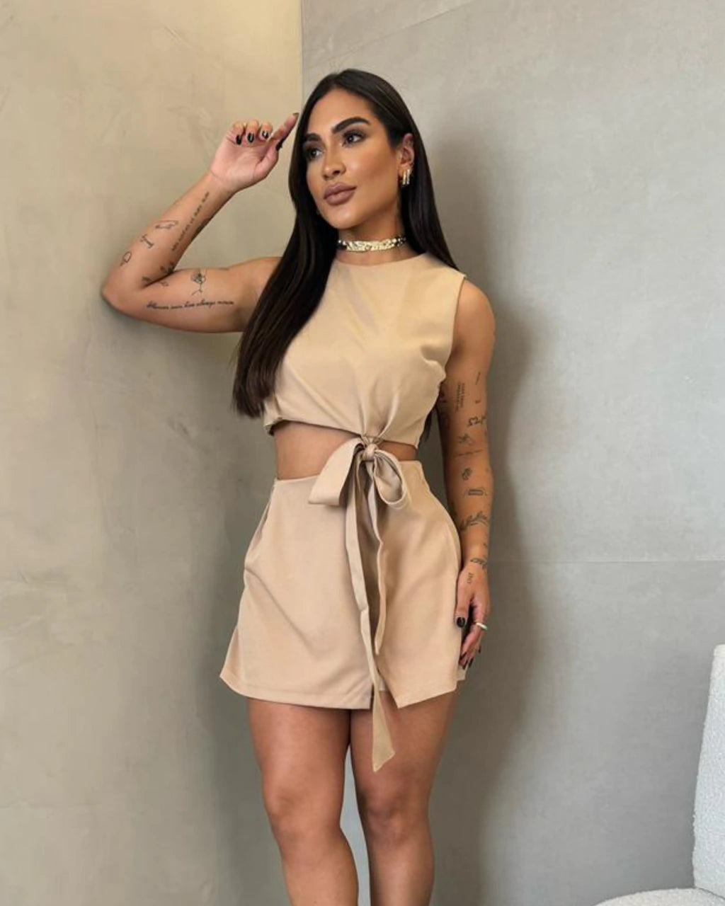 Conjunto Vestido Alfaiataria